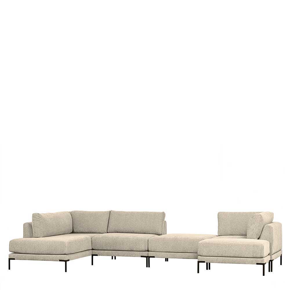 Wohnzimmerhocker in Beige - Guerrero