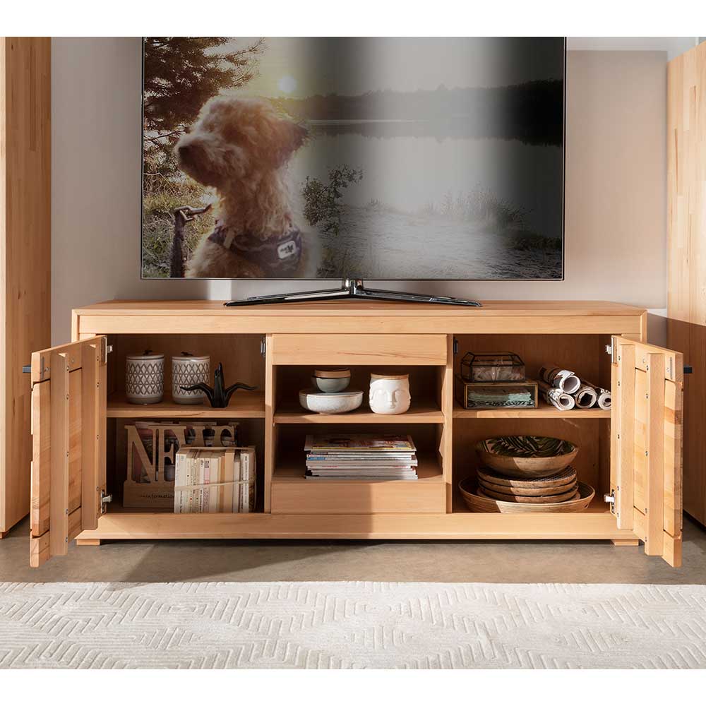 TV Lowboard aus geöltem Kernbuche Holz - Sarosca