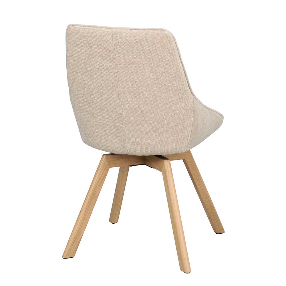 Esstisch Drehstuhl in Creme - Tokatos (2er Set)
