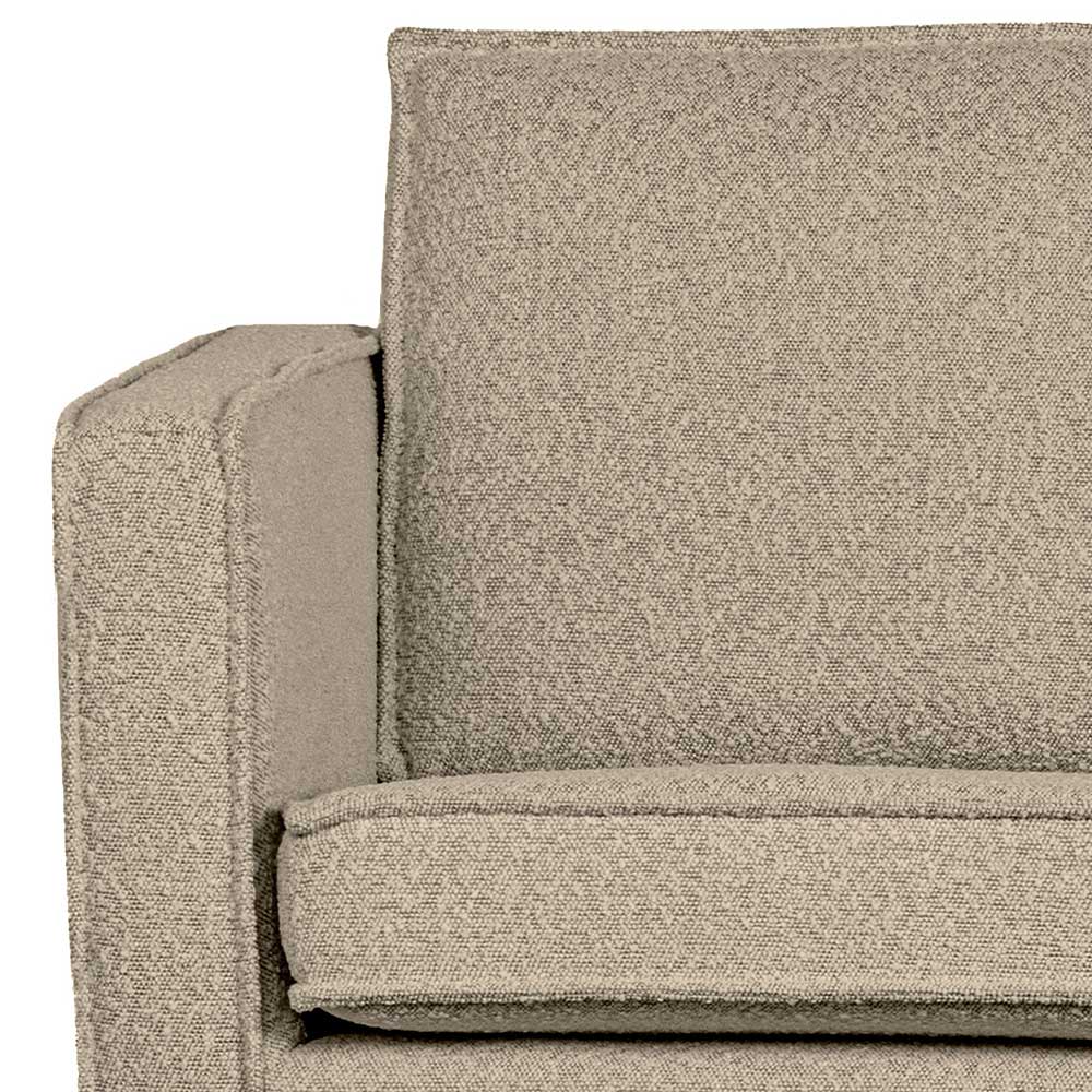 Geradlinige Recamiere in Beige Boucle - Glamoure