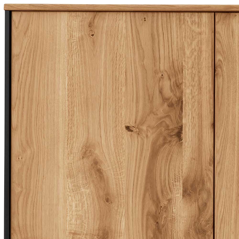 128x143x42 Wohnzimmer Highboard mit LED Licht - Viligrana