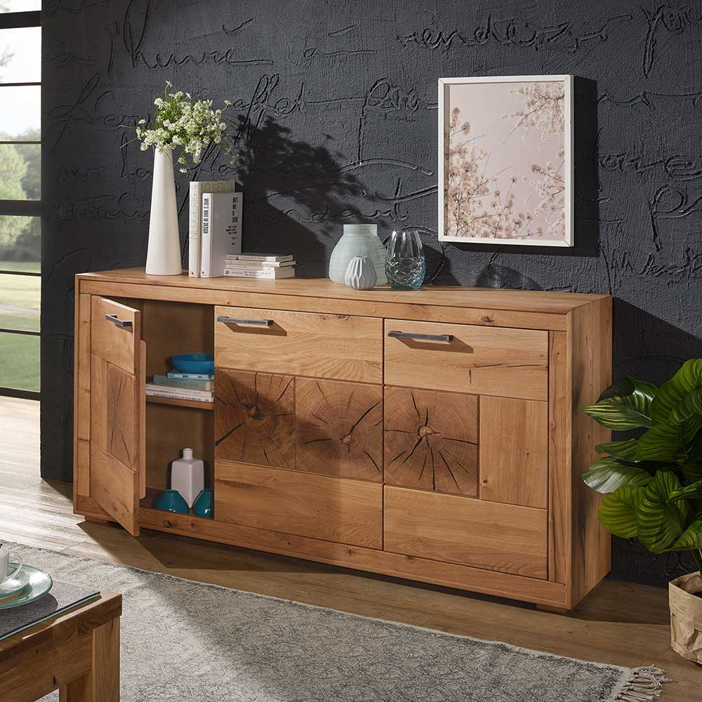 Wildeiche Sideboard Troncon in 171 cm Breite