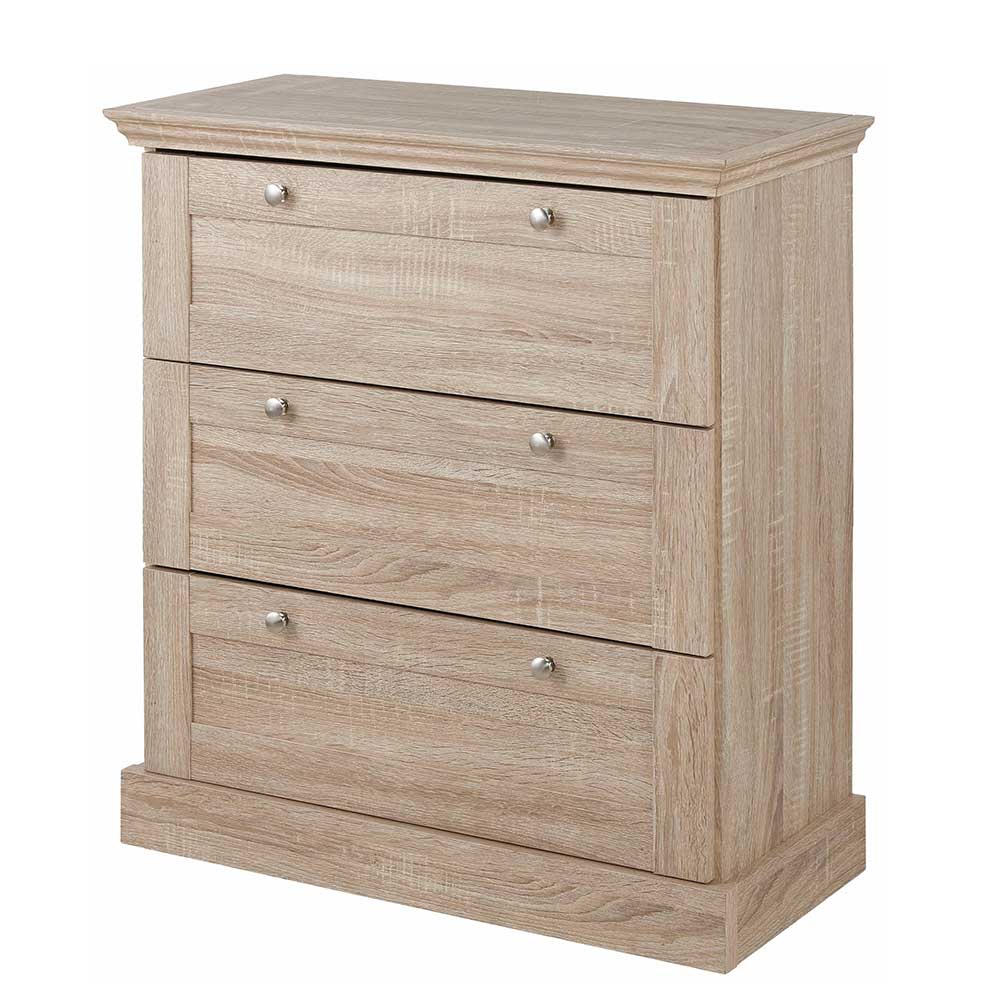 75x80x35 Dielenkommode in Holznachbildung Eiche - Onjedda