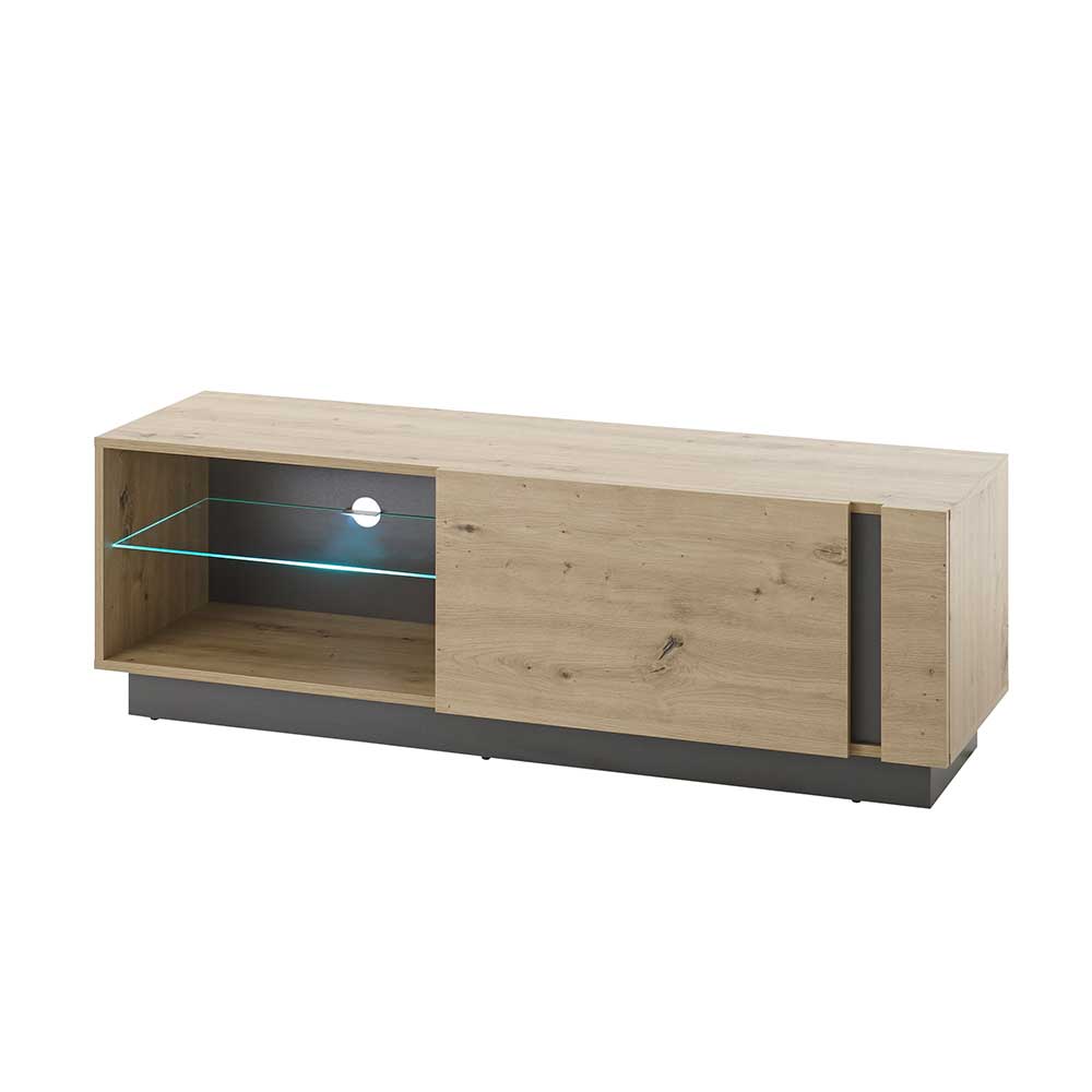 TV Board mit Klappe & Gerätefach - Lairian