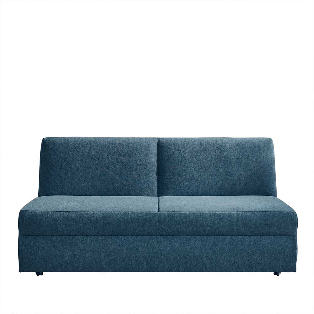 Moderne Klappcouch in Petrol Blau - Crocetta