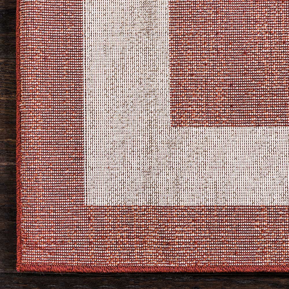 Kurzflor Teppich in Terracotta - Surin