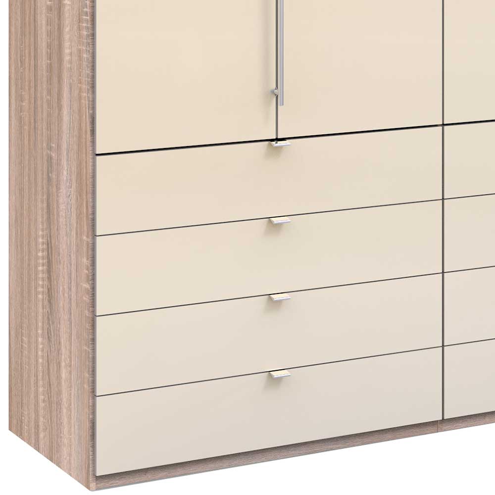 Schrank mit acht Schubladen & zwei Falttüren - Rativian