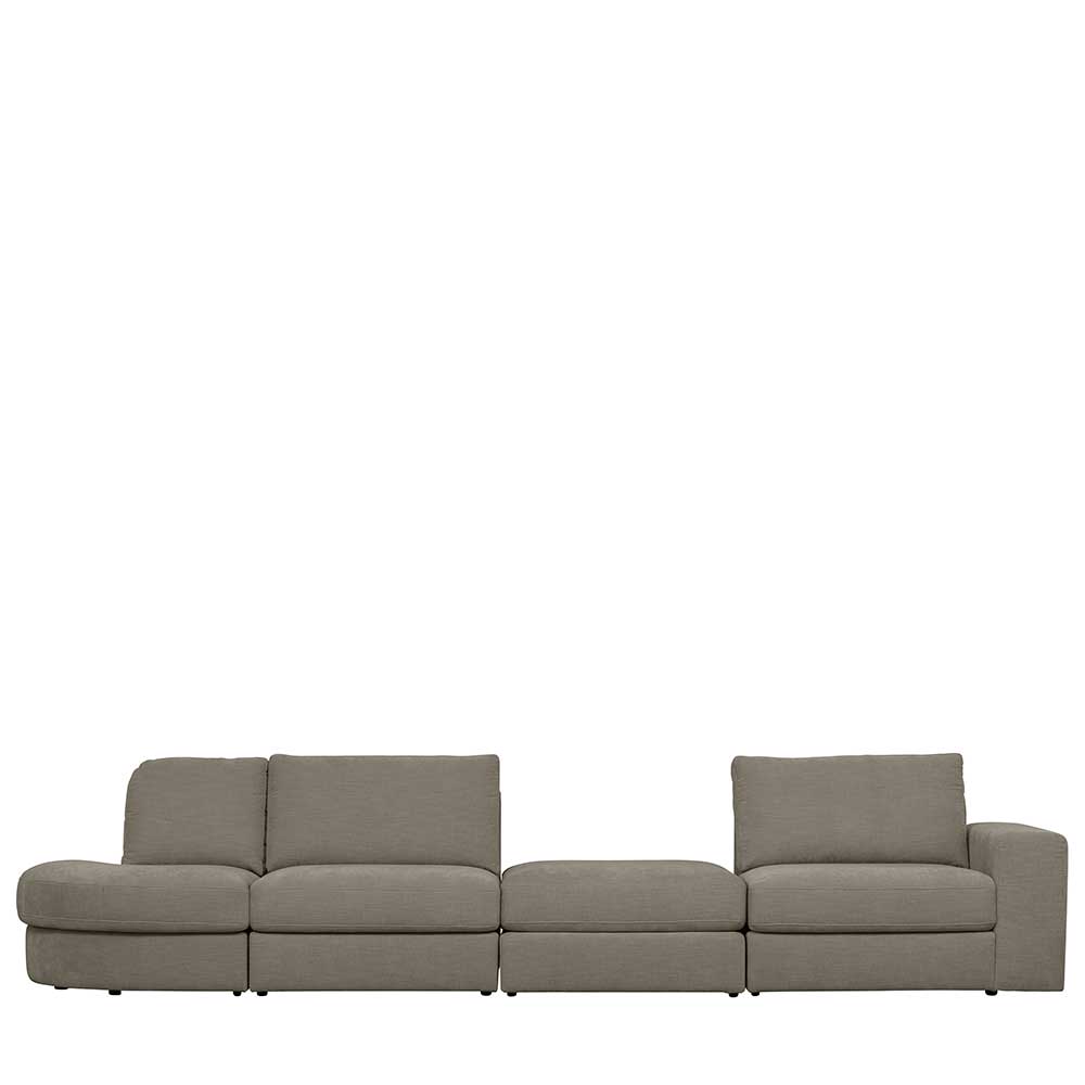 Couchmodul mit Armlehne rechts in Grau - Gregg
