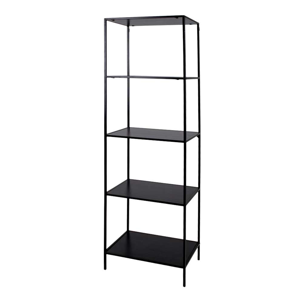 51x170x36 Stahlregal in Schwarz lackiert - Esbessa