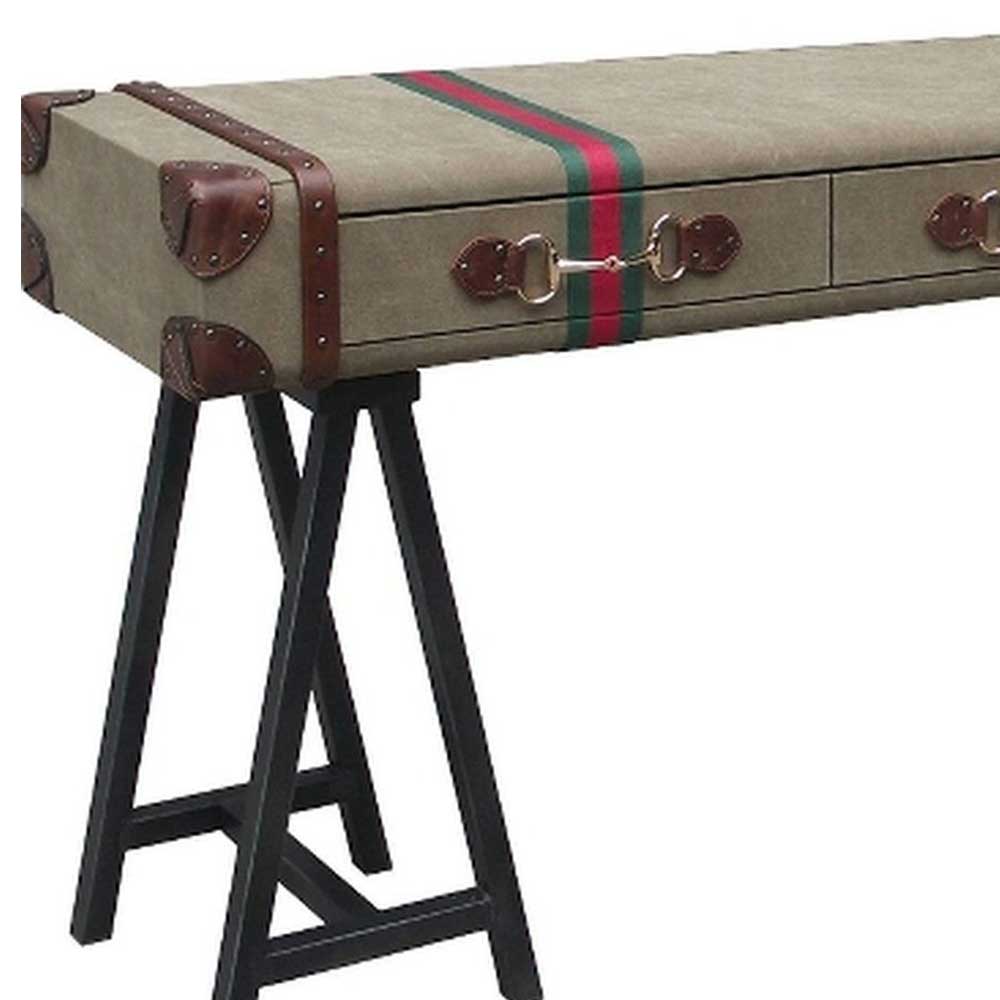 Vintage Design Konsolentisch im Koffer Look - Sketto