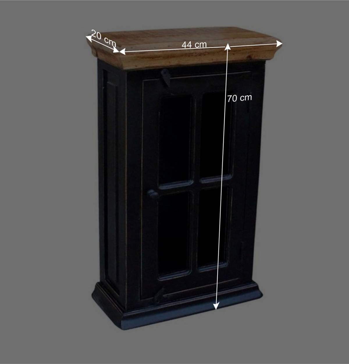 Oberschrank Sentiments in Schwarz