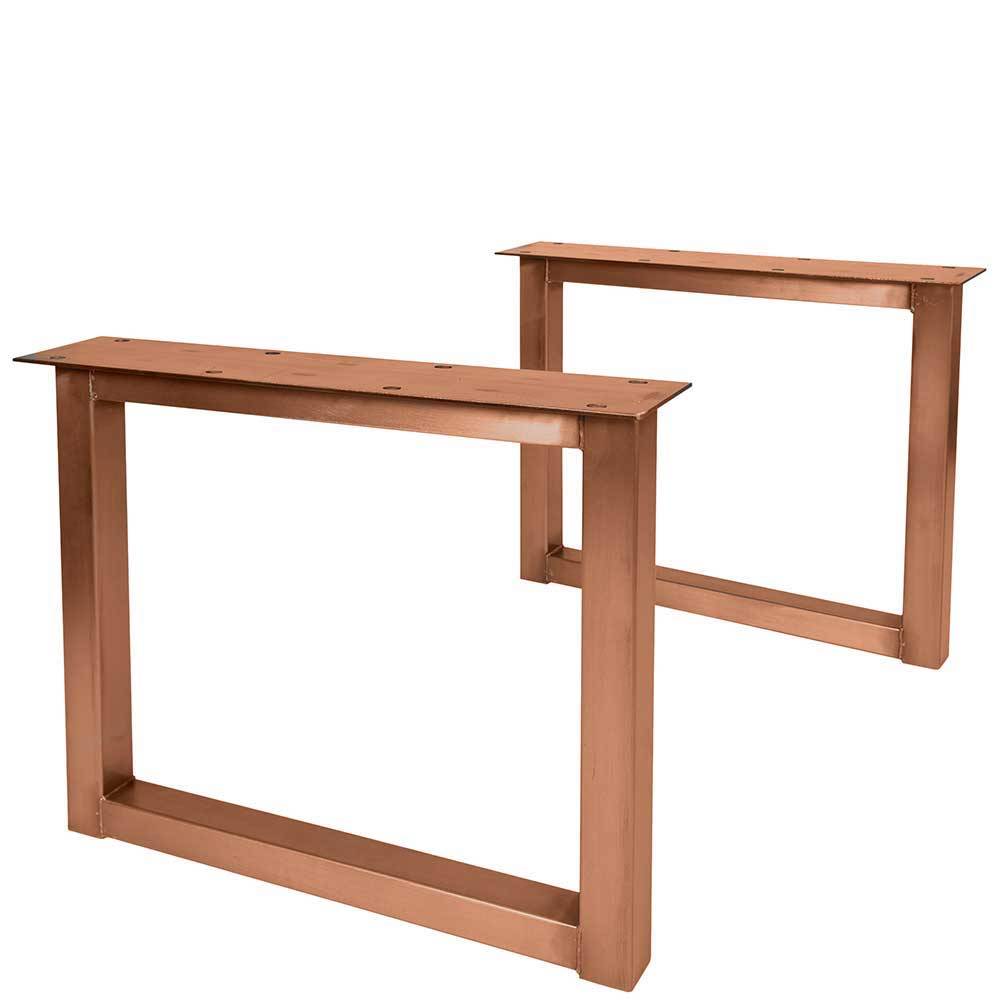 Küchentisch mit Live Edge Holzplatte Mango - Adiana
