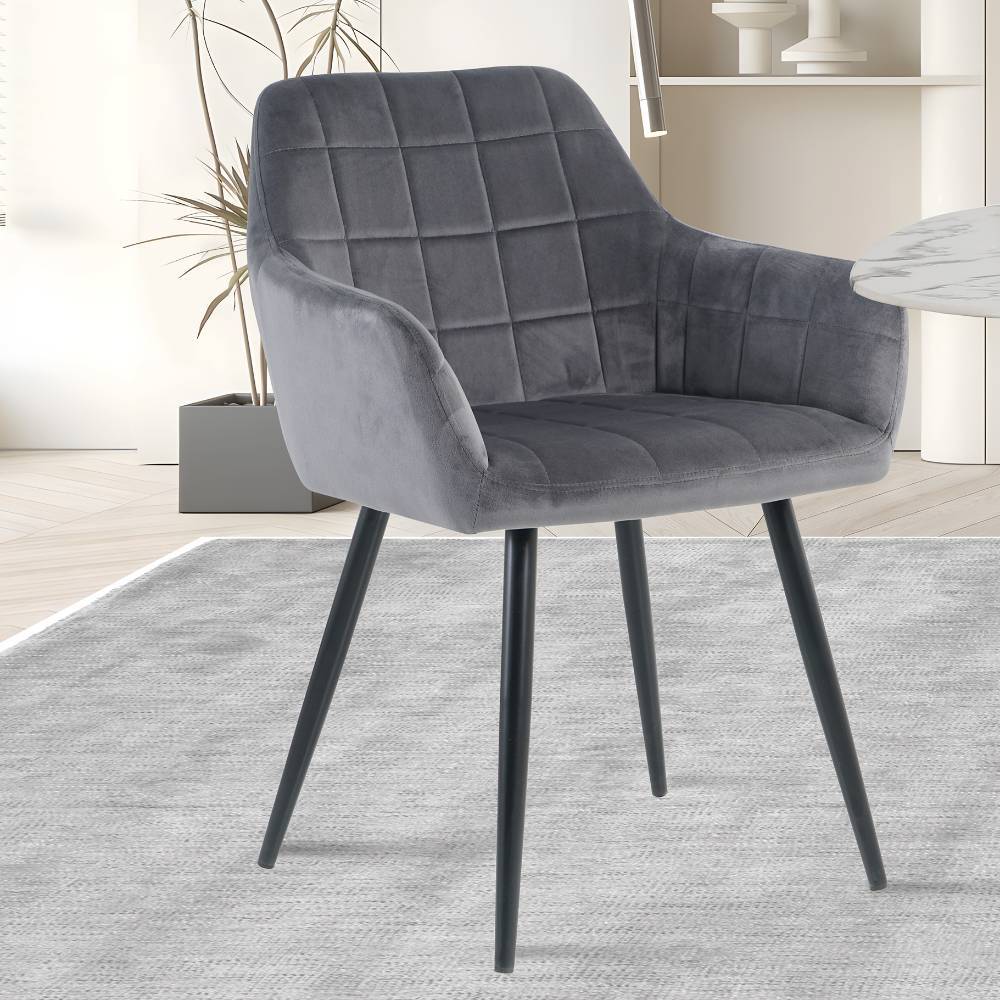 Esszimmer Tischsessel in Grau - Laxela (2er Set)