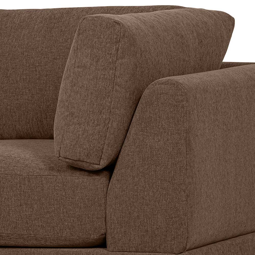 Couchmodul Eckelement in Braun - Ravonia