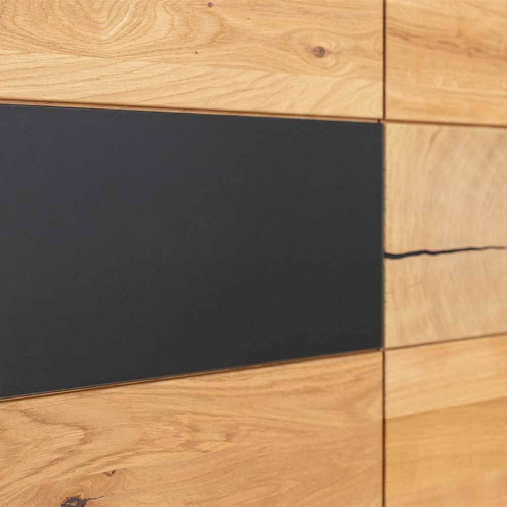 Design Sideboard aus Eiche und Glas - Masicuri