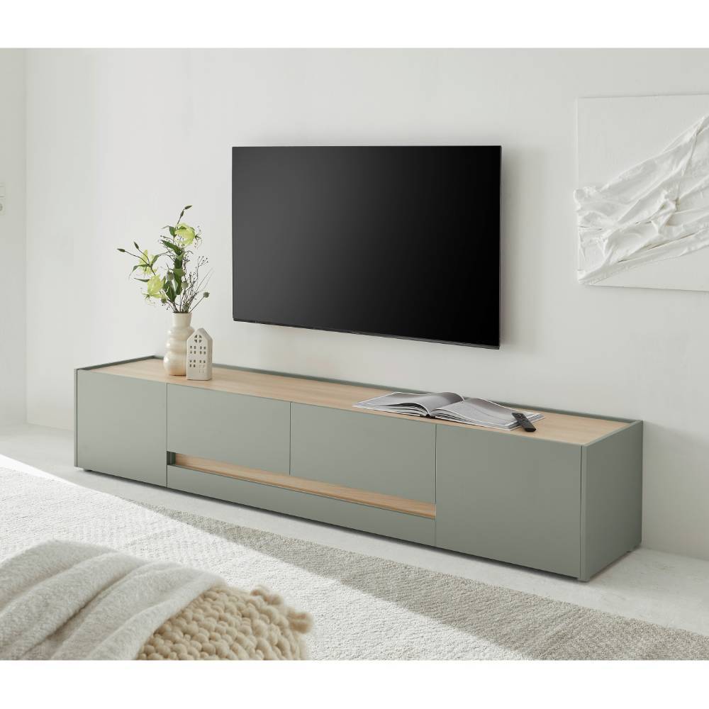 TV-Lowboard in Graugrün - Socotta