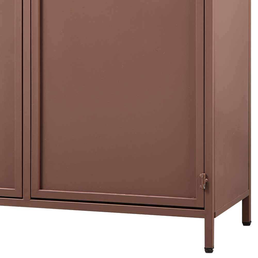 Metall Vitrine in Braun - Dora
