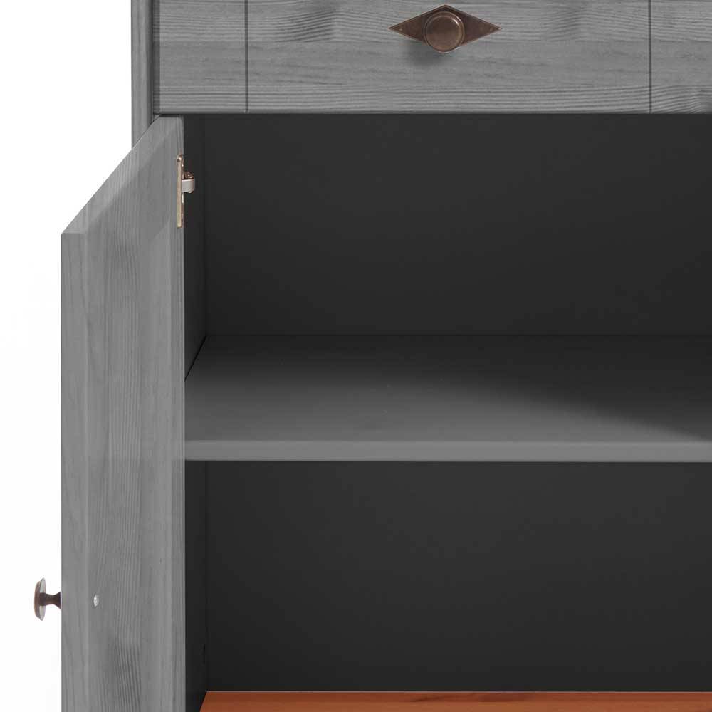 Landhaus Sideboard Cempino in Grau