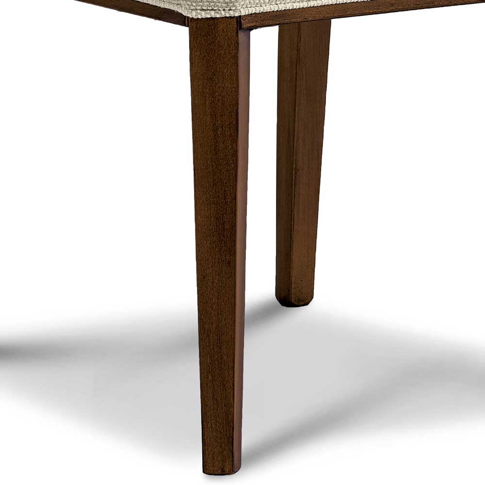 Polsterstuhl in Beige und Buche Braun - Kantasya