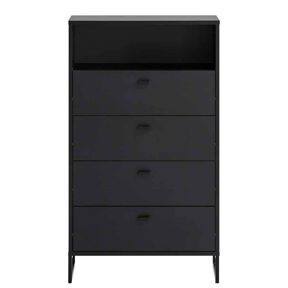 60x104x33 Hochkommode in Schwarz - Anderian
