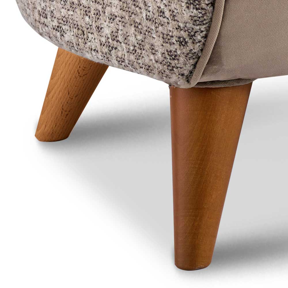 Design Zweisitzer in Beige und Hellbraun - Maria
