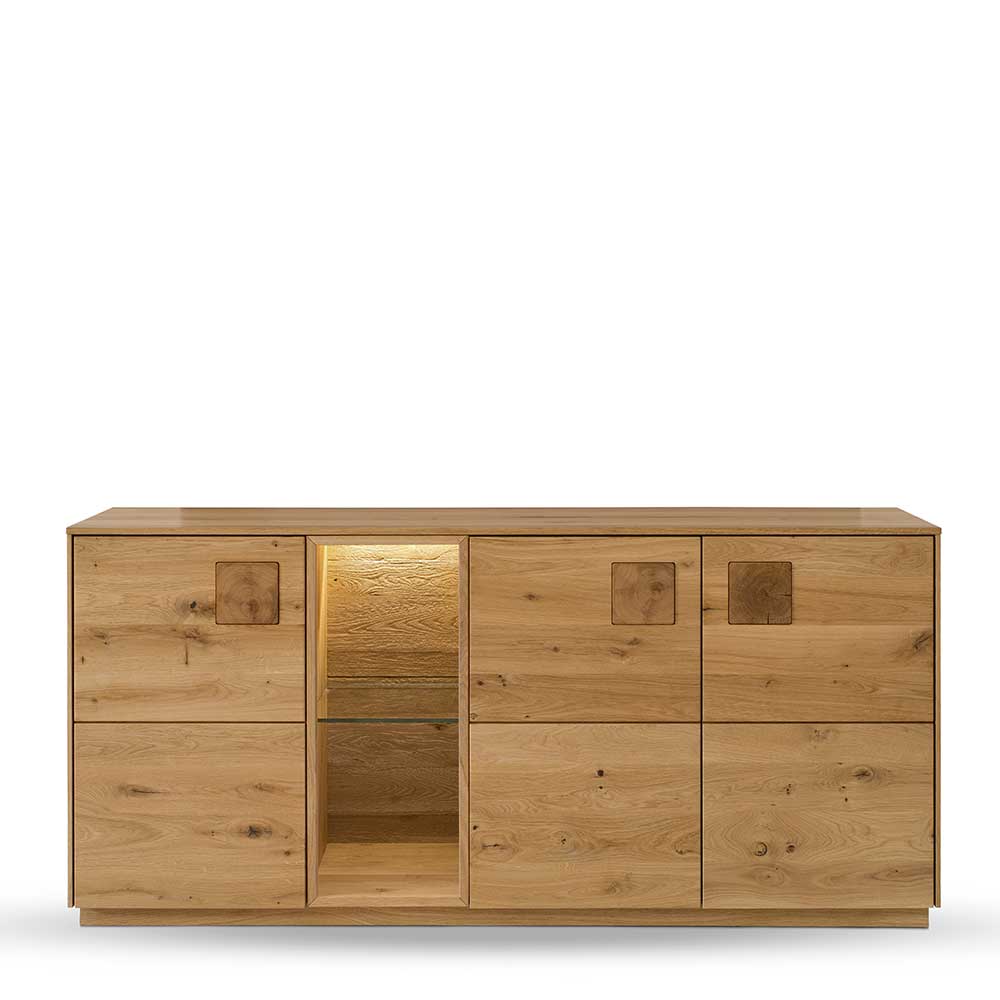 Wildeiche Sideboard in 170 cm Breite - Millena