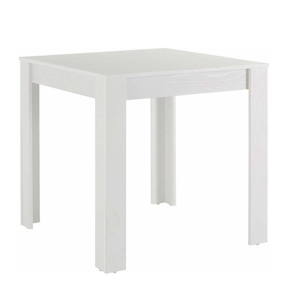 Weißer Tisch in 80x80cm oder 120x80cm - Miset