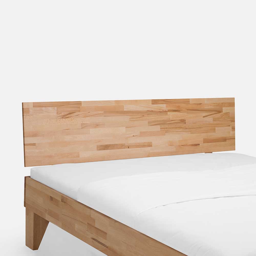 Massivholz Einzelbett Sascha mit Nachtkommode im Set (zweiteilig)