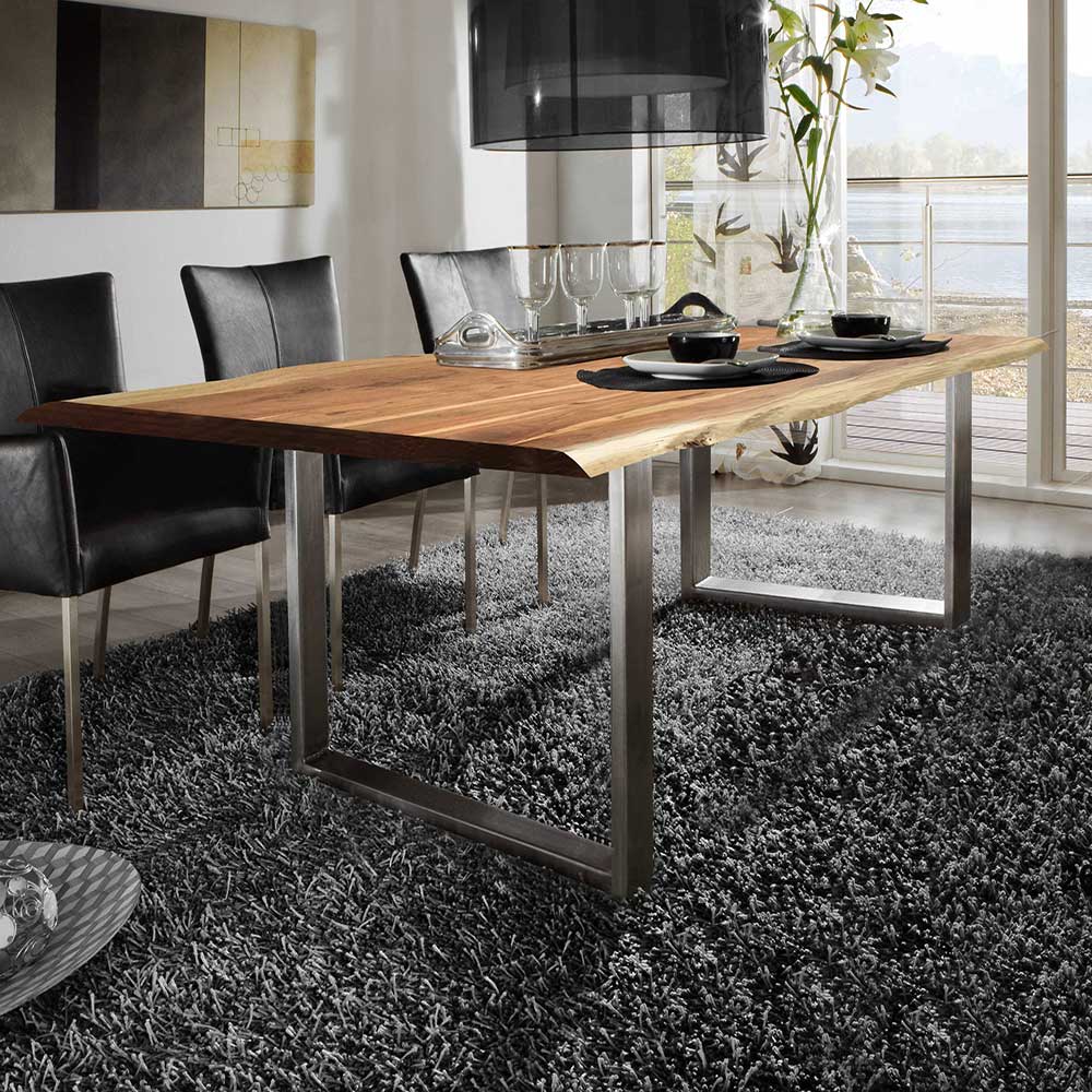 Loft Esstisch mit Akazie Naturkante - Calobra