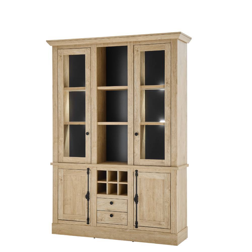 Landhaus-Schrank in Eiche Gold - Hengas