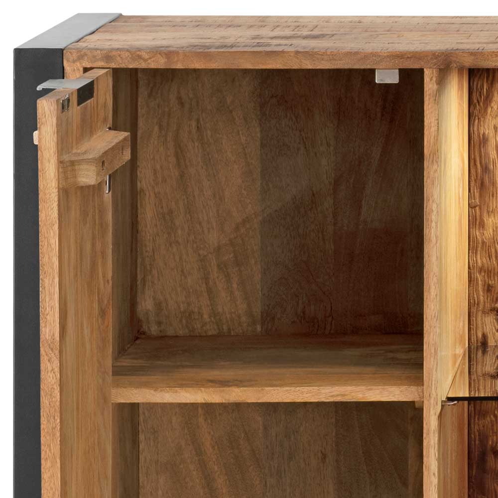Sideboard aus Recyclingholz Mango & Metall - Acira