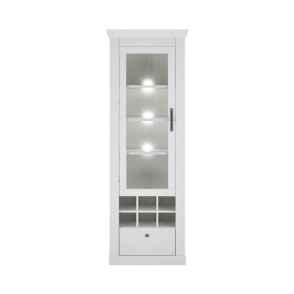 Esszimmerschrank Set in weißer Holzoptik Pinie - Liancos (dreiteilig)