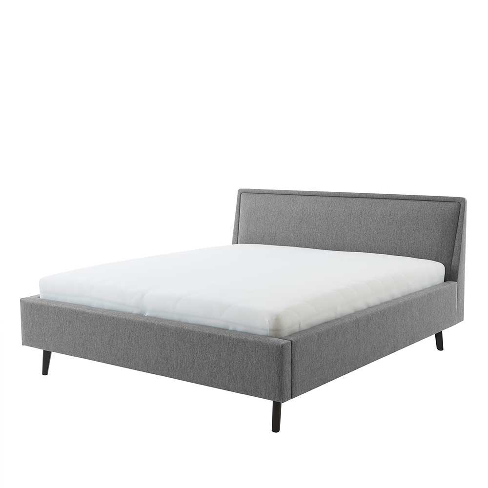 Skandi Polsterbett in Grau Stoff - Optica
