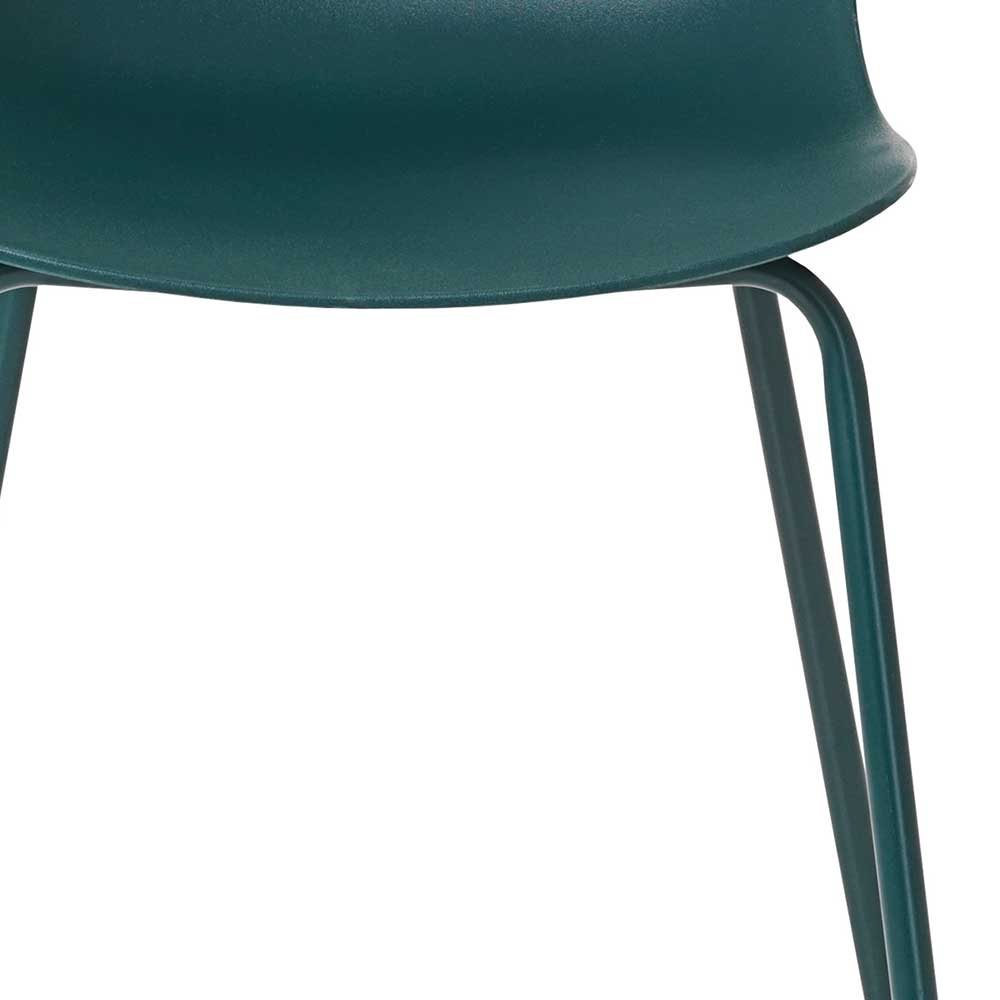 Küchenstühle in Petrol Blau - Pitarian (4er Set)