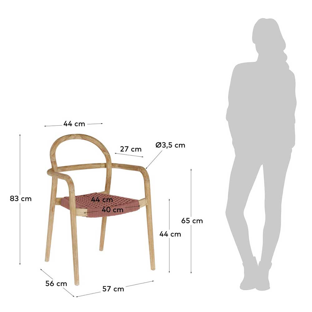 Design Armlehnenstühle aus Holz - Birdy (4er Set)