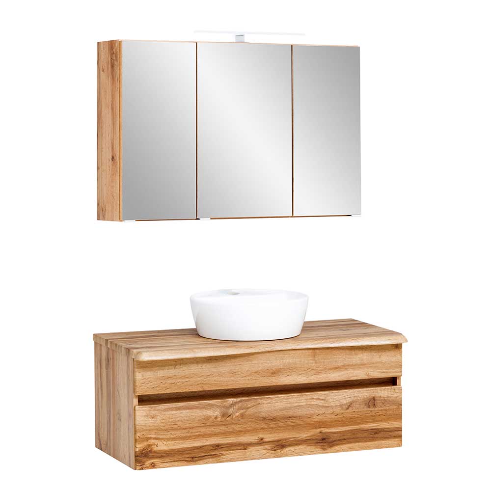 Waschtisch Set in Wildeiche Optik - Drumias (zweiteilig)