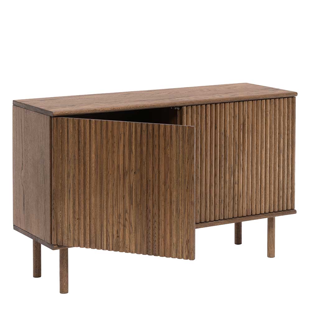 120x75x40 2-türige Kommode in Braun geölt - Maggiore