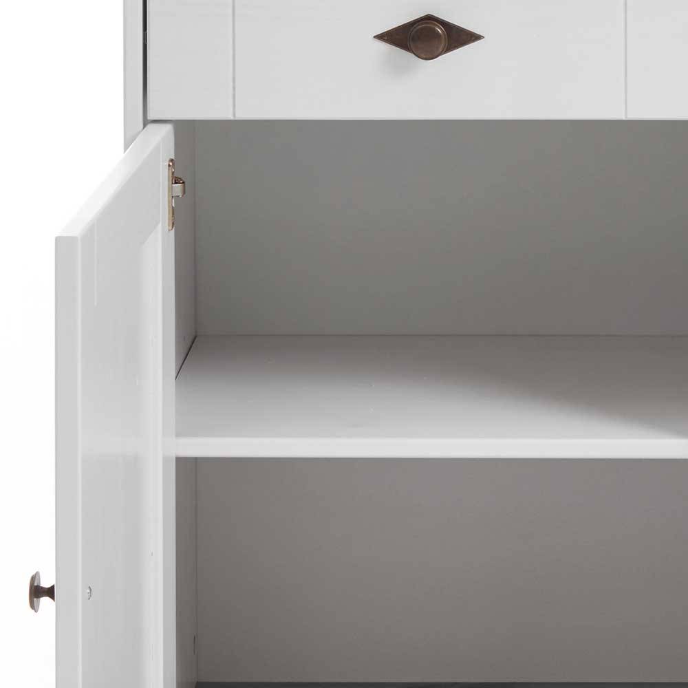 Sideboard Mirandesca in Weiß Grau