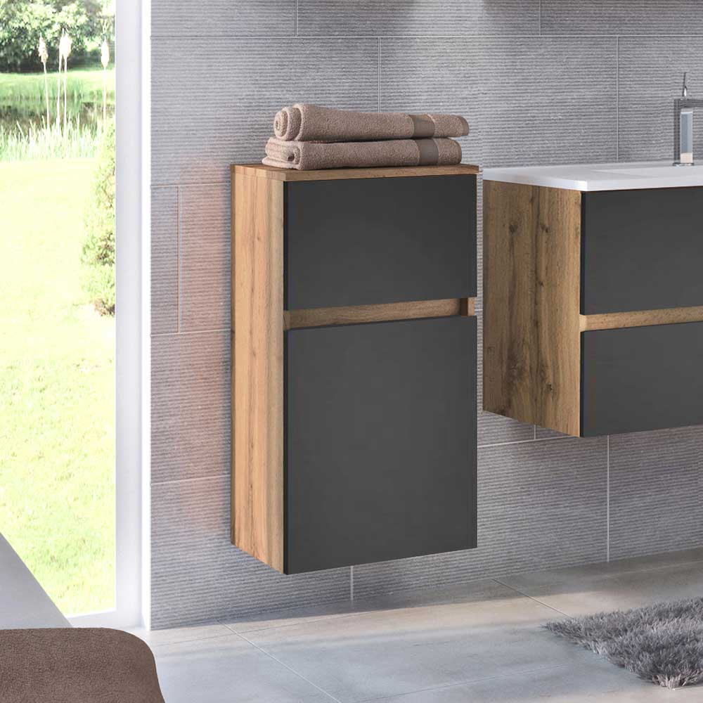40x84x35 Badezimmer Schrank zweifarbig - Athrin