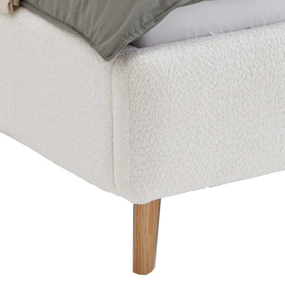 Webplüsch Polsterbett in Creme - Mona