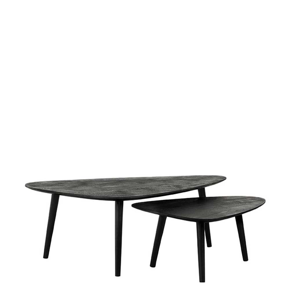 Sofatisch Duo in Schwarz - Cacassa (zweiteilig)