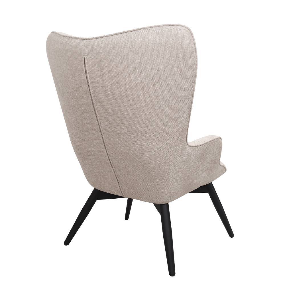 Scandi Chic Sessel in Beige Strukturstoff - Lardias