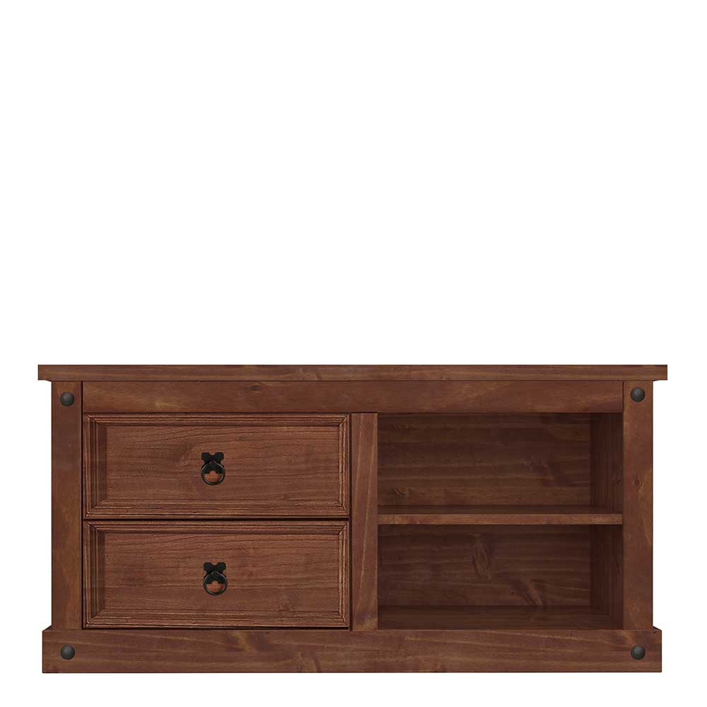 TV Unterschrank aus Kiefer Dunkel - Quarzas