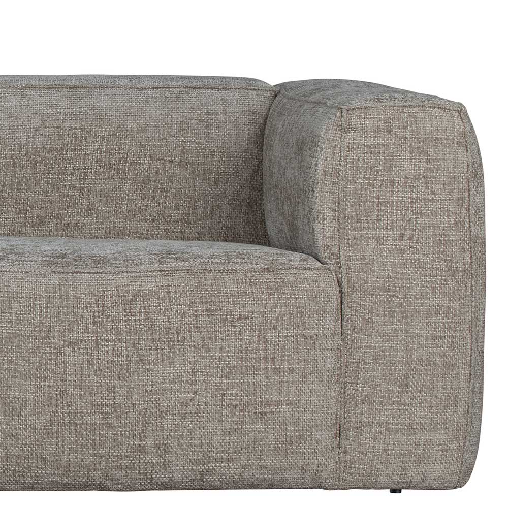 L-Sofa aus Stoff in Beigegrau - Babro