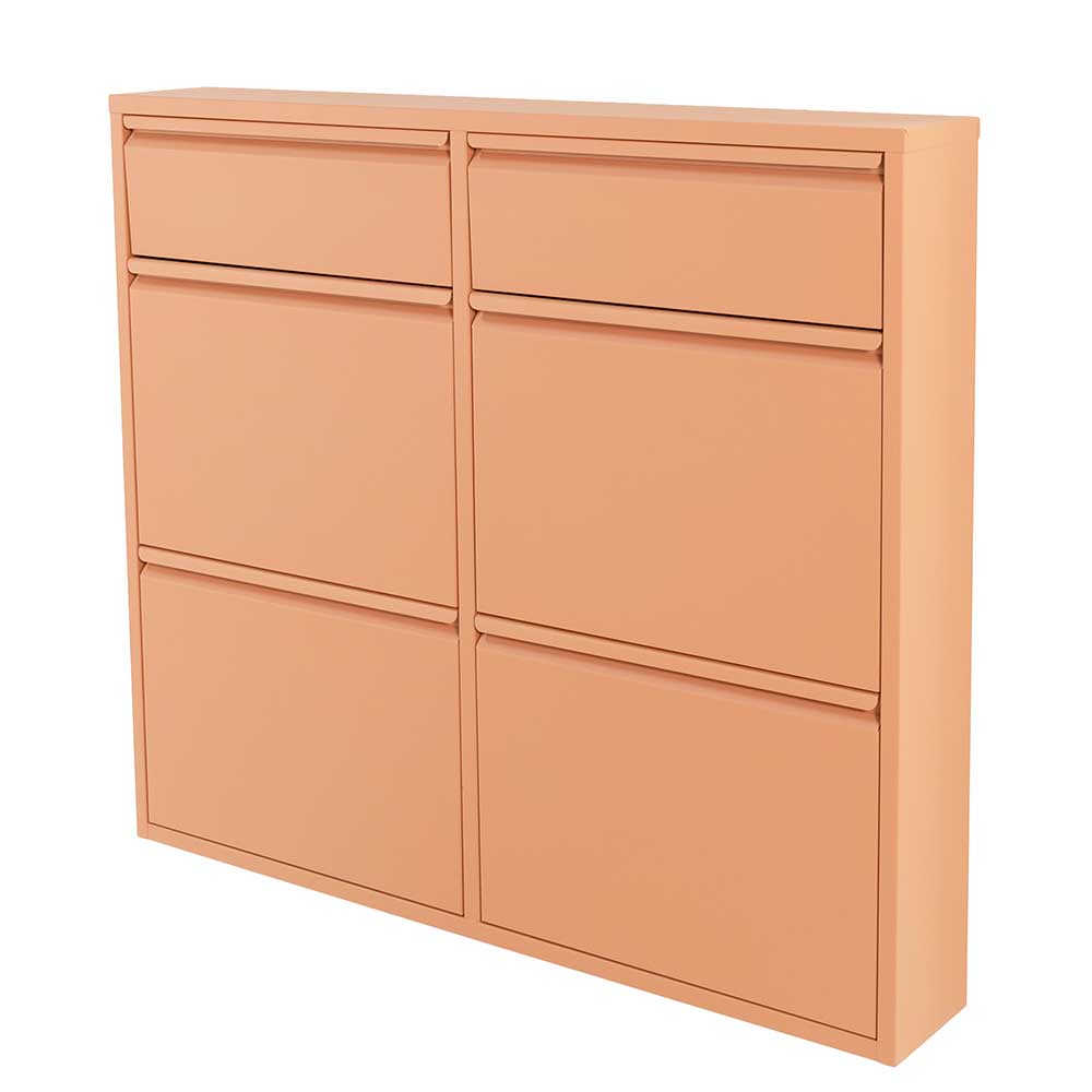 Hängender Schuhschrank in Terracotta - Manty