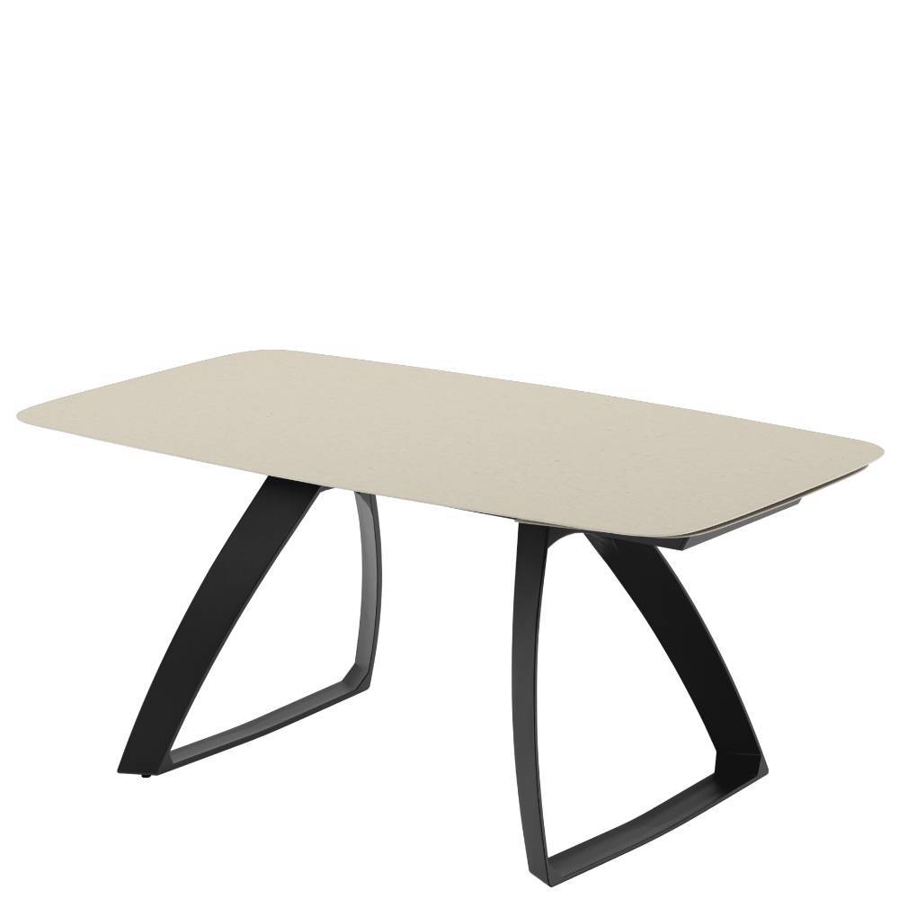 Esszimmer Tisch in Cremeweiß Keramik - Goyan