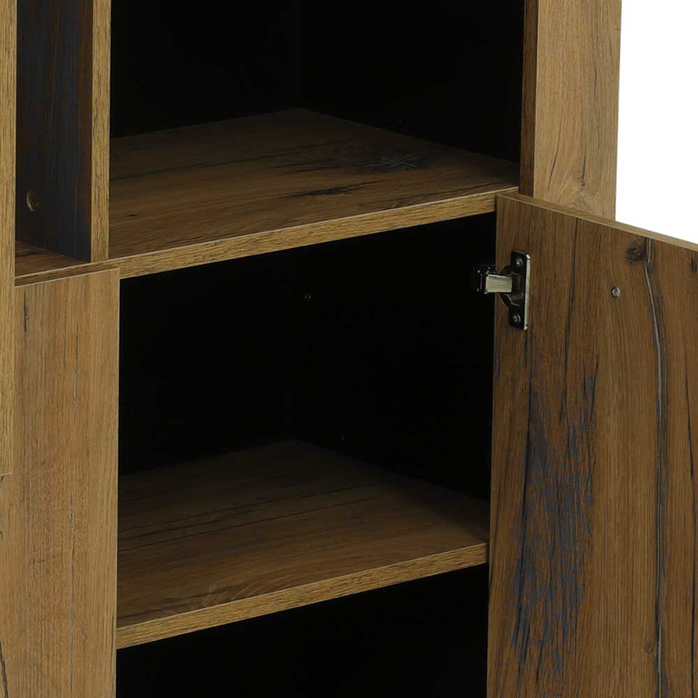 100x130x38 Wohnzimmerschrank in Zinneiche Optik - Traudarian
