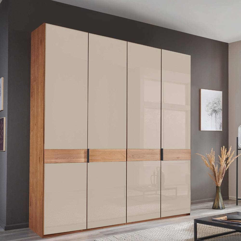 4-türiger Schlafzimmerschrank in Champagner - Angelina