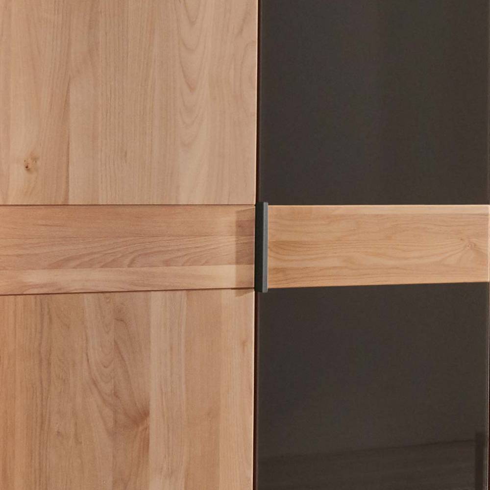 5-türiger Schlafzimmer-Schrank in Erle teilmassiv - Hung