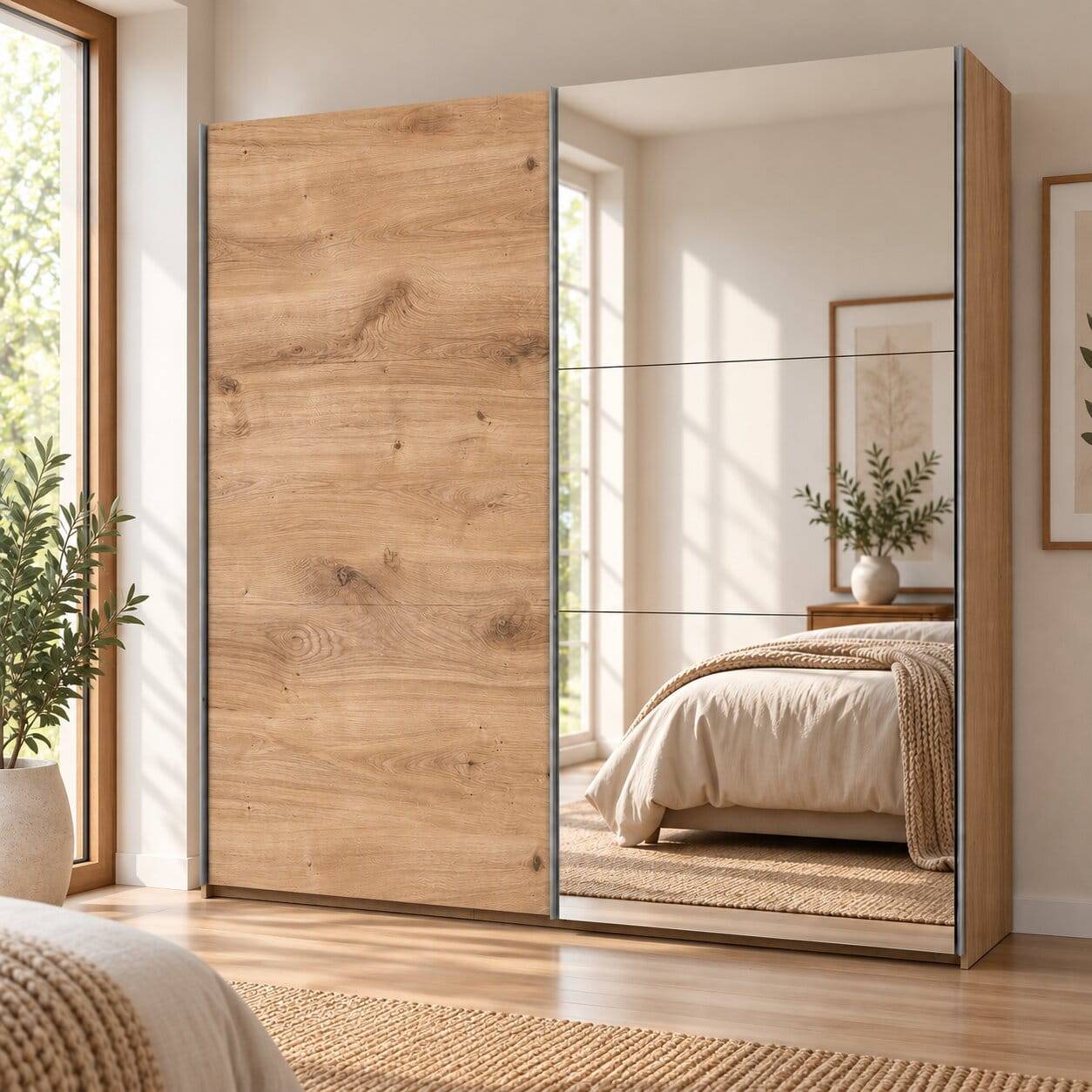 Schiebetürenschrank 250 cm mit zwei Türen - Dagidoyo